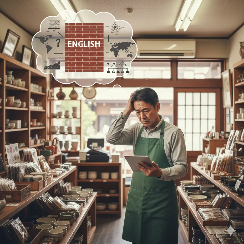 海外展開やビジネス拡大を考えているが英語が壁となってどこから始めればよいか分からない経営者